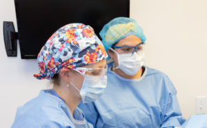La Jolla Vein Care Staff wearing masks