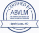 sarah lucas Sarah Lucas , MD ABVLM Certification Seal