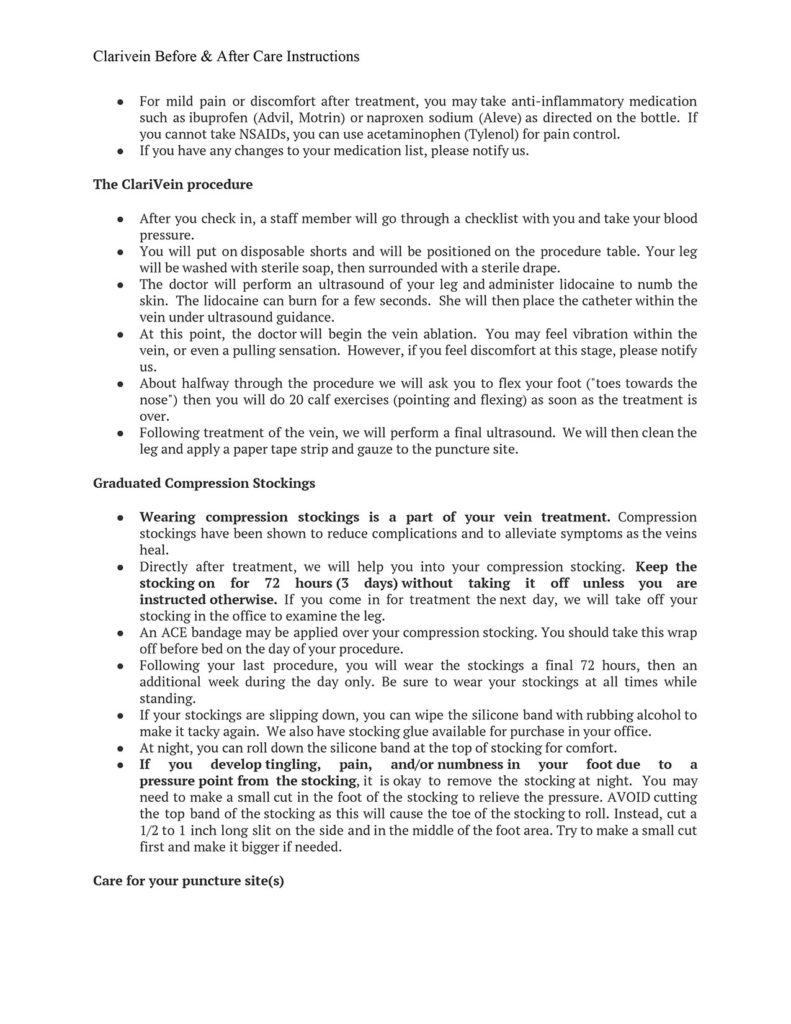 Clarivein After Care Instructions-2