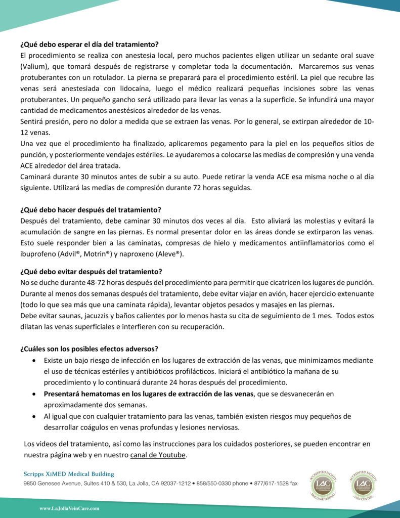 Phlebectomy Espanol 2