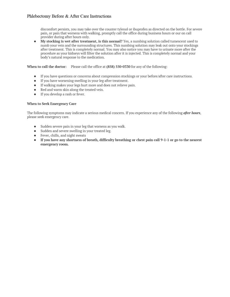 phlebectomy after care-3