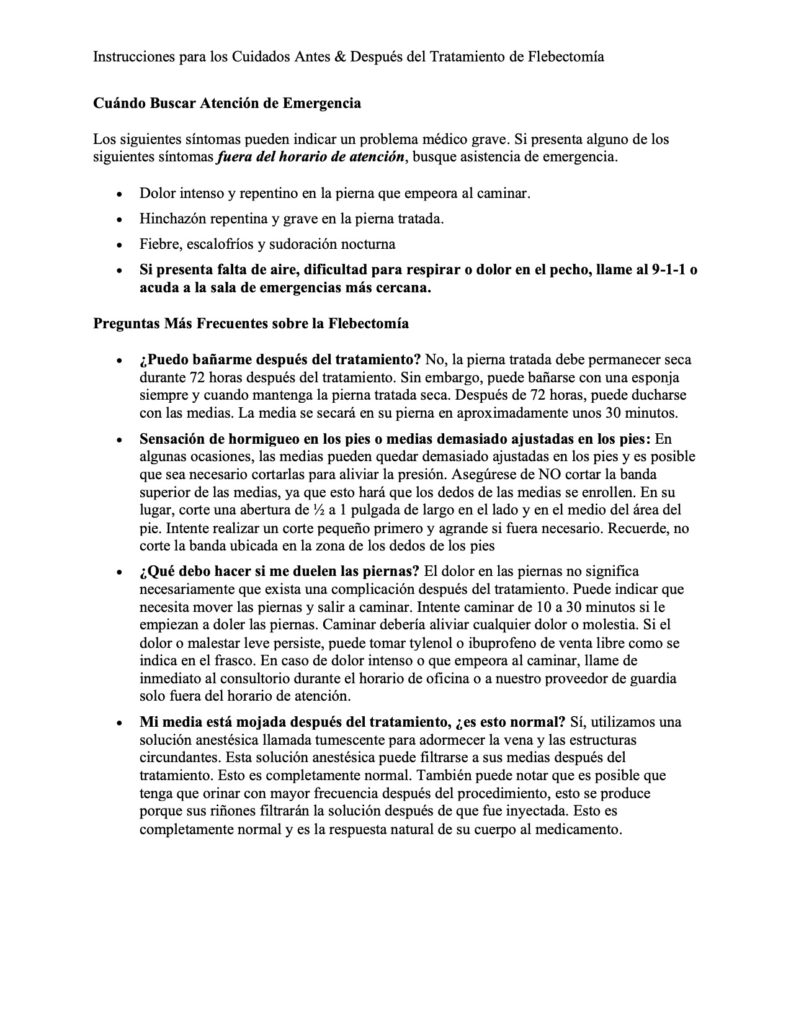 Spanish phlebectomy Before After 4